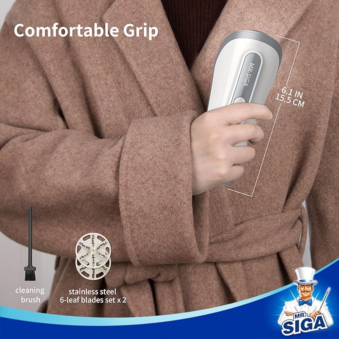 MR.SIGA Fabric Shaver and Lint Remover, Battery Operated Portable Lint Shaver - Image 6