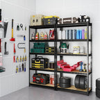 Garage Storage Shelves, 72''H Shelving Units and Storage, 2400 LBS Heavy Duty Shelving, Metal Garage Shelves for for Basement, Warehouse, Pantry, Closet, Kitchen - Image 8