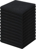 Kitinjoy 100% Cotton Kitchen Dish Cloths, 12 Pack Waffle Weave Ultra Soft by Kitinjoy