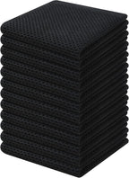 Kitinjoy 100% Cotton Kitchen Dish Cloths, 12 Pack Waffle Weave Ultra Soft by Kitinjoy
