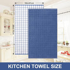 Homaxy Premium Cotton Kitchen Towels 16"x 28", Large Natural Ring Spun 390 GSM - Image 5