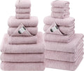 SEMAXE 18-Pack Bath Towel Set Include 6 Bath Towels, 6 Hand Towels, 6 Wash by SEMAXE