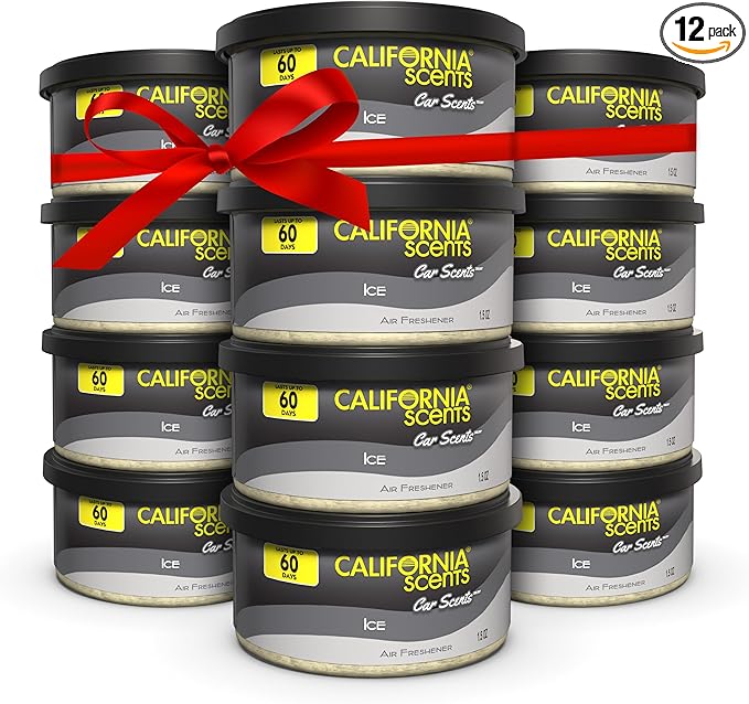 California Scents Car Freshener Can, Odor Neutralizer, Ice Scent by CaliforniaScents