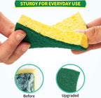 HOMERHYME Heavy Duty Scrub Sponge 24 Pack, Eco Cellulose Kitchen Dish Sponge - Image 3