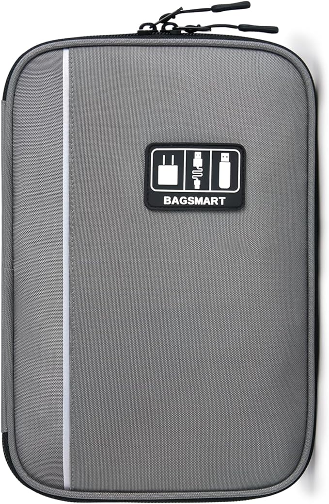 BAGSMART Large Electronics Travel Organizer Case, Tech Accessories Cord Storage by BAGSMART