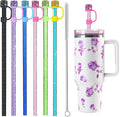 12 Pack Replacement Swirl Straws and Diamond Straw Cover by Unknown