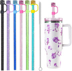 12 Pack Replacement Swirl Straws and Diamond Straw Cover by Unknown