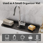WAFT YEARN 17X5 Inch Silicone Durable Faucet Mat Kitchen Sink Splash Guard - Image 5