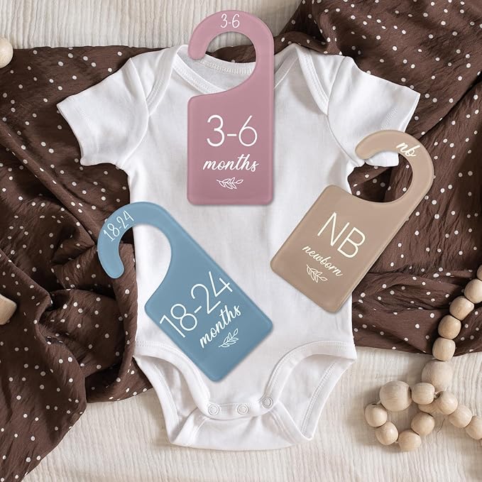 Whaline Acrylic Baby Closet Dividers Boho Hanging Acrylic Infant Clothes Hanger - Image 7
