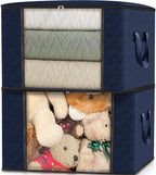 Fab totes Storage Bags, Clothes Blanket Storage Bins Foldable Closet Organizers - Image 5