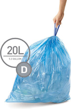 simplehuman Code D 60 Count, Genuine Custom Fit Liners, Drawstring Trash Bags - Image 2