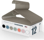 Neaties Heavy Duty Clothes Hangers 12 Pack – Made in The USA – 8lb Capacity by NeatiesHangers