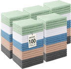 Washcloths Bulk 100 Pack Face Towels, Highly Soft Wash Cloths and Hand Towels by Unimade