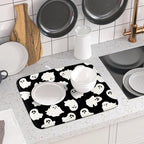 Halloween Dish Drying Mat for Kitchen Counter Cute Ghost Holiday Super - Image 6