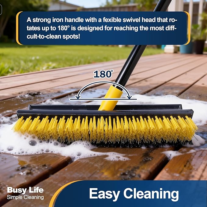 Yocada Double-Sided Floor Scrub Brush Triangle Brush Corner Crevice Cleaning - Image 4