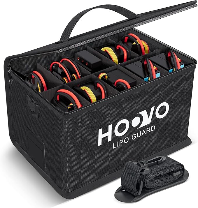 HOOVO Lipo Bag, Fireproof and Explosionproof LiPo Battery Bags by HOOVO