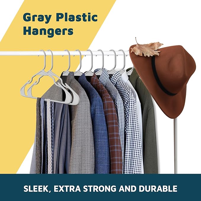 Lifemaster Plastic Clothes Hangers – Heavy Duty Hanger Set, - Image 7