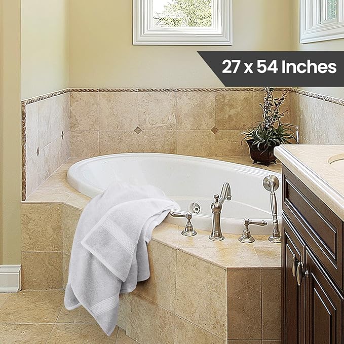 Utopia Towels 4 Pack Premium Bath Towels Set, 27 by 54 Inches, 100% Ring Spun - Image 2