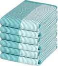 Premium Kitchen Towels | Yarn Dyed Flat Woven Stripe Kitchen Towel Set| 238 GSM by BumbleTowels