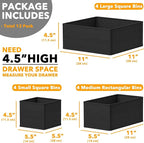 SpaceAid Drawer Organizer Clothes, 24 Pack Dresser Organizer Bins - Image 6