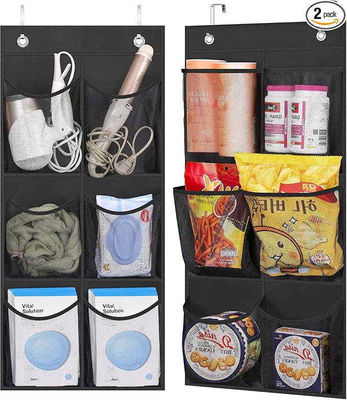 KIMBORA 2 Packs Narrow Over the Door/Wall Shoe Organizer, Small Hanging Shoe by KIMBORA