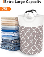 Large Laundry Basket Laundry Hamper Bag Washing Bin Clothes Bag Collapsible Tall - Image 5