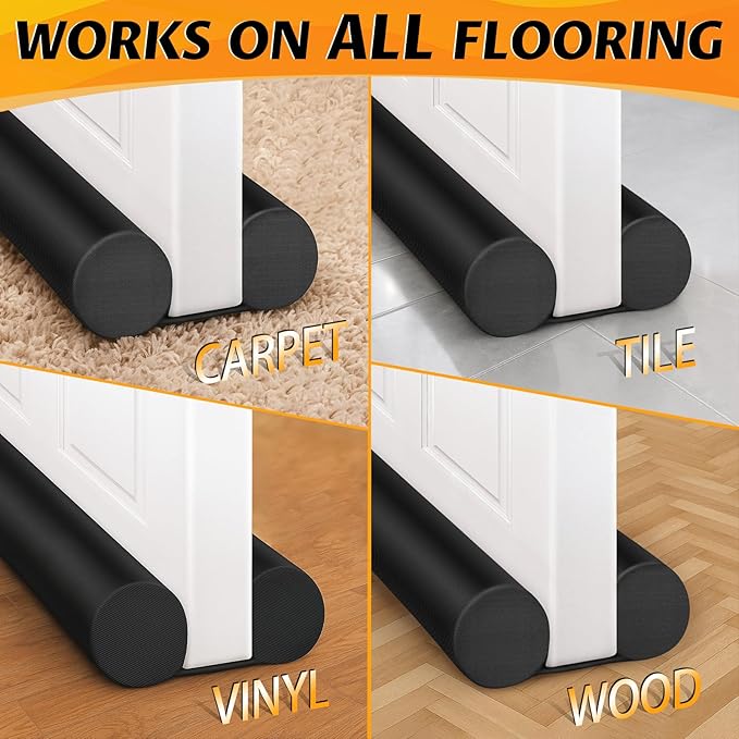 MAXTID Door Draft Stopper for Bottom of Doors Noise Blocker Large Door Sweep - Image 7