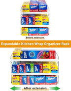 2 Pack Pantry Organization and Storage, Expandable Foil and Plastic Wrap - Image 6