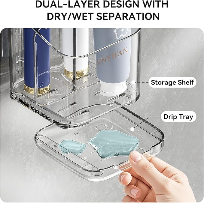 Toothbrush Holders for Bathrooms, 3 Slots Detachable Electric Toothbrush Holder - Image 2