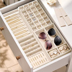 Velvet Jewelry Drawer Organizer Trays – 4-Layer Stackable Jewelry Storage - Image 5
