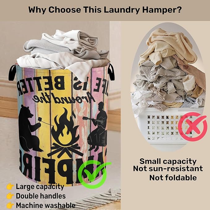 Camping Foldable Laundry Hamper - Image 3
