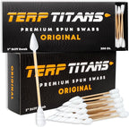 TerpTitans Original – Bamboo Cotton Swabs | Dual-Tip: Spiral by Hygenix