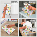 Urban Villa Collection Kitchen Towels Tulip Flowers Multi Color Premium Quality - Image 6