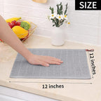 Homaxy 100% Cotton Terry Kitchen Dish Cloths, Ultra Soft and Absorbent Dish - Image 5