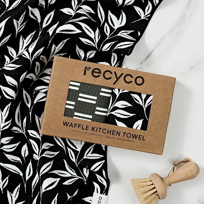 RECYCO Waffle Kitchen Towel Set of 2 - Image 8
