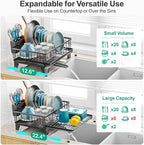 GSlife Expandable Dish Drying Rack - Image 2