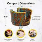Elevated Lifestyle Ceramic Sponge Holder – Sink Caddy Organizer, Decorative - Image 3