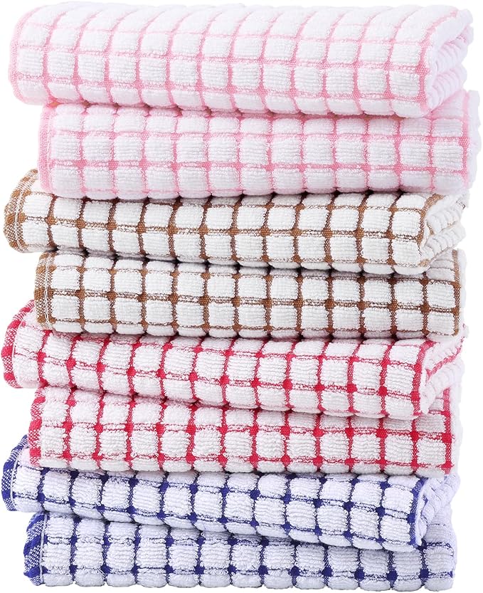 Kitinjoy Cotton 6 Pack Terry Kitchen Towels, 16 x 25 Inches Super Soft and - Image 7