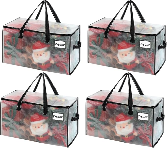 VENO 4 Pack Moving Bags, Comforter and Blanket Storage Bags by Veno