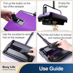 Yocada Carpet Sweeper Cleaner Manual Household Sweeper - Image 3