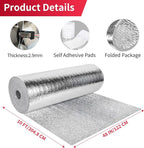 2.9 MM Reflective 48" X 10' Double-Sided Aluminium Insulation Foam Blanket - Image 3