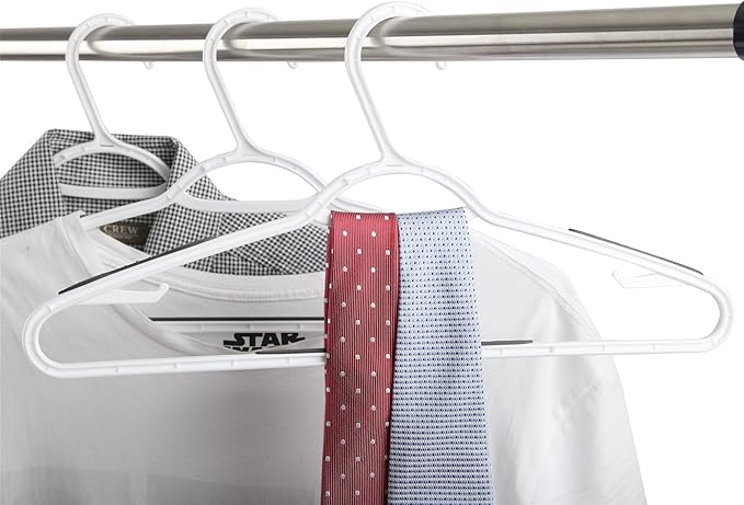 Finnhomy 50 Pack Plastic Hangers, Clothes Hangers - Image 5