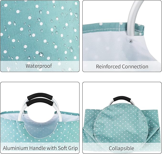 Dalykate Extra Large Laundry Basket 115L Collapsible Oxford Fabric Laundry - Image 3