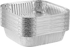 PLASTICPRO Disposable 8'' X 8'' X 2'' Inch Square Aluminum Tin Foil Baking Pans by PLASTICPRO