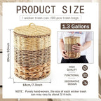 Ctosree 1.3 Gallons Small Trash Can - Image 2