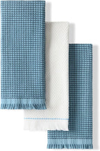 KitchenAid Gourmet Series Gridlines Kitchen Towels 3-Pack Set, 100% Cotton by KitchenAid