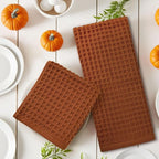 Jacquotha Waffle Hand Towels for Bathroom Kitchen Decor 2-Piece – Cotton Quick - Image 2