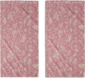 Pink Spring Floral Hand Towels for Bathroom Set of 2 Flower Leaves Vintage by Aytipun
