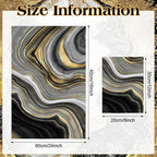 Boyiee Set of 6 Marble Kitchen Towels Gold Black Marble Tea Dish Towels 24 x 16 - Image 4