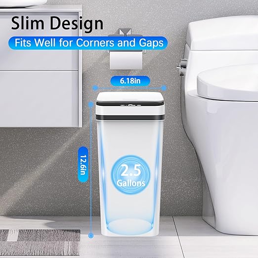 3 Pack Automatic Small Bathroom Trash Can - Image 3